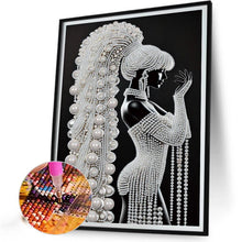 Load image into Gallery viewer, Elegant Lady-Woman 30*40CM(Canvas) Partial Special Shaped Drill Diamond Painting