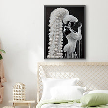 Load image into Gallery viewer, Elegant Lady-Woman 30*40CM(Canvas) Partial Special Shaped Drill Diamond Painting