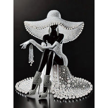 Load image into Gallery viewer, Elegant Lady-Woman 30*40CM(Canvas) Partial Special Shaped Drill Diamond Painting