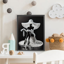 Load image into Gallery viewer, Elegant Lady-Woman 30*40CM(Canvas) Partial Special Shaped Drill Diamond Painting