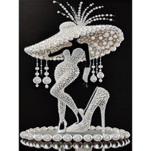 Load image into Gallery viewer, Elegant Lady-Woman 30*40CM(Canvas) Partial Special Shaped Drill Diamond Painting