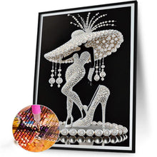 Load image into Gallery viewer, Elegant Lady-Woman 30*40CM(Canvas) Partial Special Shaped Drill Diamond Painting