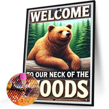 Load image into Gallery viewer, Forest Bear 30*40CM(Canvas) Full Round Drill Diamond Painting