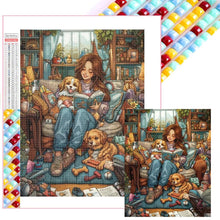 Load image into Gallery viewer, Dog With Girl 40*50CM(Picture) Full Square Drill Diamond Painting