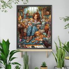 Load image into Gallery viewer, Dog With Girl 40*50CM(Picture) Full Square Drill Diamond Painting