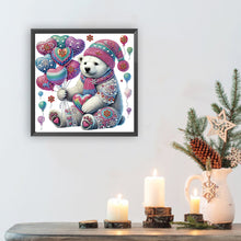 Load image into Gallery viewer, Datura Pattern Polar Bear 30*30CM(Canvas) Partial Special Shaped Drill Diamond Painting