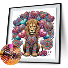 Load image into Gallery viewer, Datura Pattern Lion 30*30CM(Canvas) Partial Special Shaped Drill Diamond Painting
