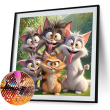 Load image into Gallery viewer, Funny Cat 40*40CM(Canvas) Full Round Drill Diamond Painting