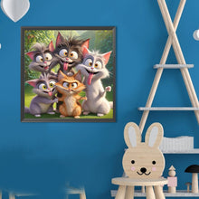 Load image into Gallery viewer, Funny Cat 40*40CM(Canvas) Full Round Drill Diamond Painting