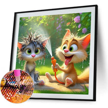 Load image into Gallery viewer, Funny Cat 40*40CM(Canvas) Full Round Drill Diamond Painting