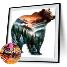 Load image into Gallery viewer, Forest Bear 30*30CM(Canvas) Full Round Drill Diamond Painting