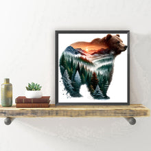 Load image into Gallery viewer, Forest Bear 30*30CM(Canvas) Full Round Drill Diamond Painting
