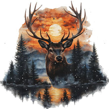 Load image into Gallery viewer, Forest Deer 30*30CM(Canvas) Full Round Drill Diamond Painting