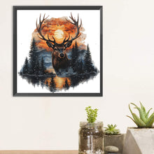 Load image into Gallery viewer, Forest Deer 30*30CM(Canvas) Full Round Drill Diamond Painting