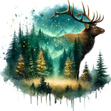 Load image into Gallery viewer, Forest Deer 30*30CM(Canvas) Full Round Drill Diamond Painting