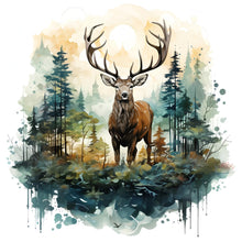 Load image into Gallery viewer, Forest Deer 30*30CM(Canvas) Full Round Drill Diamond Painting