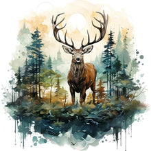 Load image into Gallery viewer, Forest Deer 30*30CM(Canvas) Full Round Drill Diamond Painting