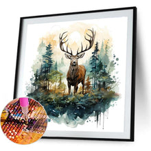 Load image into Gallery viewer, Forest Deer 30*30CM(Canvas) Full Round Drill Diamond Painting