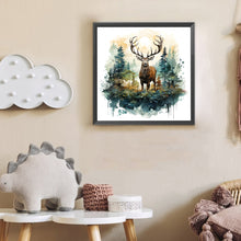 Load image into Gallery viewer, Forest Deer 30*30CM(Canvas) Full Round Drill Diamond Painting