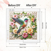 Load image into Gallery viewer, Hummingbird 30*30CM(Canvas) Partial Special Shaped Drill Diamond Painting