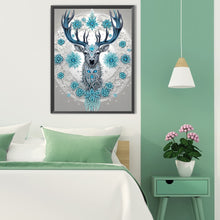 Load image into Gallery viewer, Blue Dream Deer 30*40CM(Canvas) Partial Special Shaped Drill Diamond Painting