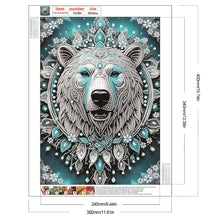 Load image into Gallery viewer, Blue Dream Bear 30*40CM(Canvas) Partial Special Shaped Drill Diamond Painting