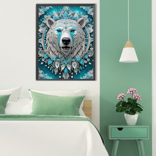 Load image into Gallery viewer, Blue Dream Bear 30*40CM(Canvas) Partial Special Shaped Drill Diamond Painting