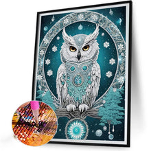 Load image into Gallery viewer, Blue Dream Owl 30*40CM(Canvas) Partial Special Shaped Drill Diamond Painting