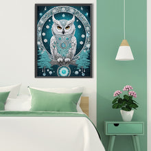 Load image into Gallery viewer, Blue Dream Owl 30*40CM(Canvas) Partial Special Shaped Drill Diamond Painting