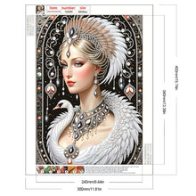Load image into Gallery viewer, Elegant And Noble Woman 30*40CM(Canvas) Partial Special Shaped Drill Diamond Painting