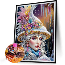 Load image into Gallery viewer, Elegant Woman 30*40CM(Canvas) Partial Special Shaped Drill Diamond Painting