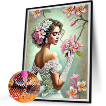 Load image into Gallery viewer, Elegant And Noble Woman 30*40CM(Canvas) Partial Special Shaped Drill Diamond Painting