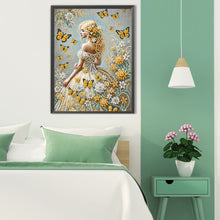 Load image into Gallery viewer, Elegant And Noble Woman 30*40CM(Canvas) Partial Special Shaped Drill Diamond Painting