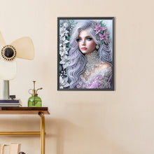 Load image into Gallery viewer, Elegant And Noble Woman 30*40CM(Canvas) Partial Special Shaped Drill Diamond Painting