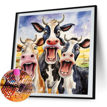 Load image into Gallery viewer, Partial AB - Cow 45*45CM(Picture) Full Square Drill Diamond Painting
