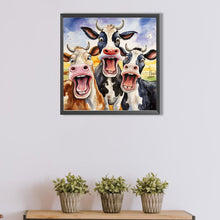 Load image into Gallery viewer, Partial AB - Cow 45*45CM(Picture) Full Square Drill Diamond Painting