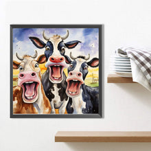 Load image into Gallery viewer, Partial AB - Cow 45*45CM(Picture) Full Square Drill Diamond Painting