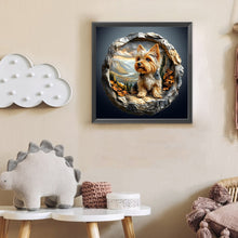 Load image into Gallery viewer, Yorkshire Terrier-Dog 30*30CM(Canvas) Full Round Drill Diamond Painting