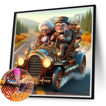 Load image into Gallery viewer, Elderly Grandpa And Grandma On An Outing 40*40CM(Canvas) Full Round Drill Diamond Painting