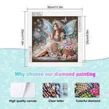 Load image into Gallery viewer, Fairy Girl 30*30CM(Canvas) Partial Special Shaped Drill Diamond Painting