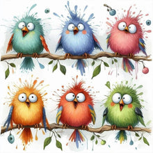 Load image into Gallery viewer, Big-Eyed Bird 30*30CM(Canvas) Full Round Drill Diamond Painting