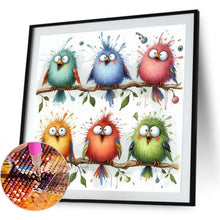 Load image into Gallery viewer, Big-Eyed Bird 30*30CM(Canvas) Full Round Drill Diamond Painting