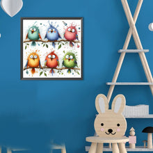 Load image into Gallery viewer, Big-Eyed Bird 30*30CM(Canvas) Full Round Drill Diamond Painting