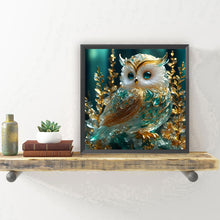 Load image into Gallery viewer, Emerald Owl 30*30CM(Canvas) Full Round Drill Diamond Painting