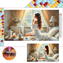 Load image into Gallery viewer, The Woman Eating Breakfast 70*40CM(Picture) Full Square Drill Diamond Painting