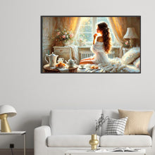 Load image into Gallery viewer, The Woman Eating Breakfast 70*40CM(Picture) Full Square Drill Diamond Painting