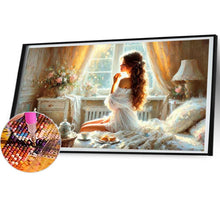 Load image into Gallery viewer, The Woman Eating Breakfast 70*40CM(Picture) Full Square Drill Diamond Painting