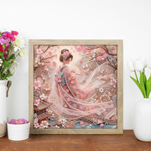 Load image into Gallery viewer, Japanese Geisha Beauty 30*30CM(Canvas) Partial Special Shaped Drill Diamond Painting