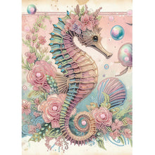 Load image into Gallery viewer, Seahorse 30*40CM(Canvas) Partial Special Shaped Drill Diamond Painting