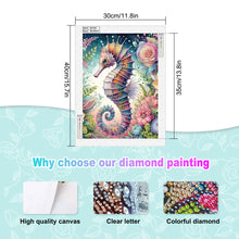 Load image into Gallery viewer, Seahorse 30*40CM(Canvas) Partial Special Shaped Drill Diamond Painting